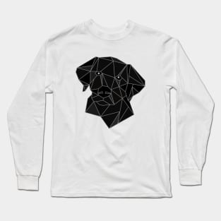 Labrador Black Stained Glass Long Sleeve T-Shirt